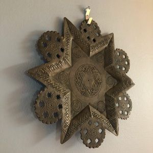 Antique Look Bronze Star Tray